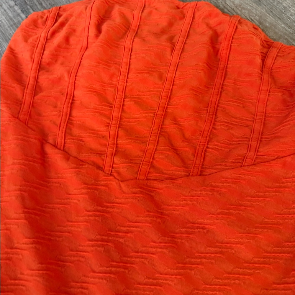 SHEIN Orange Ruffle Mini Dress - Picture 5 of 6